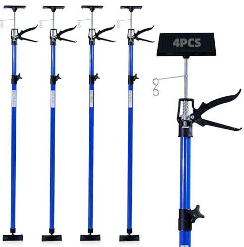 CCLIFE 4 Stk. Deckenstütze Montagestütze Einhandstütze 115-290 cm Belastbar Bis 30 kg
