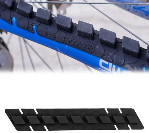 ASIEIT 3D-Silikon-Fahrrad-Kettenstrebenschutz, Kettenstreben-Rahmenschutz, Fahrradrahmen-Kettenschutz for Mountainbike, MTB, Rennrad