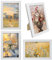 Xpieoyrm Set de 4 Marcos de Fotos 6 pulgadas, Marco Fotos 10x15cm de Pared y Mesa, marco para fotos de madera, Marco De Fotos De Retrato con Soporte, Para Decoración Hogar marco MDF para Pósters