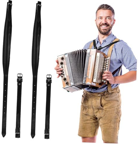 ifundom Akkordeongurt Aus Leder Verdicktes Design Abnehmbar Zum Reinigen Kompakter Stil Für Unterwegs Bequem