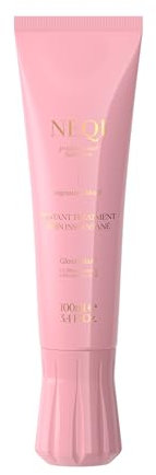 NEQI - Treatment Treasure Gloss Glaze - Maschera intensiva 3 min per capelli secchi & spenti - Con Shine Complex & Acido Glicolico - Capelli luminosi & setosi - 100 ml