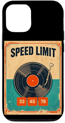 Tourne-disque vinyle rétro pour DJ 33 45 78 tr/min Coque pour iPhone 12/12 Pro