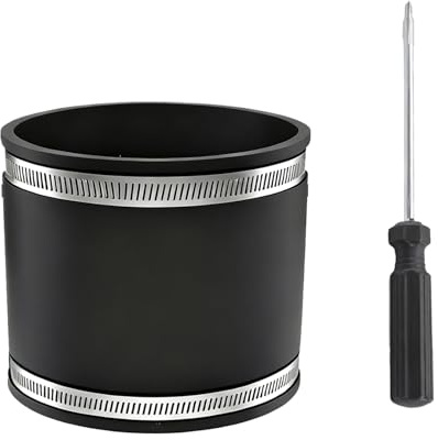 Rubber Coupling, 100 mm Flexible, 2 Stainless Steel Hose Clips