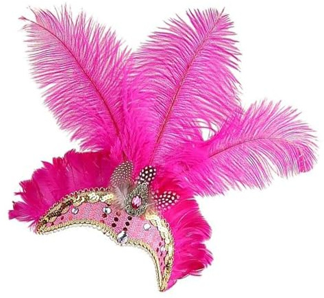 Showgirl Huvudprydnad Festlig Fascinator Huvudprydnad