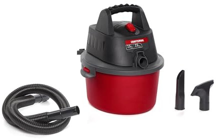 CRAFTSMAN CMXEVBE17250 - Aspiradora portátil para tienda húmeda/seca, 2.5 galones, 2.5 picos, con bolsa de filtro, manguera y accesorios para limpieza en el hogar