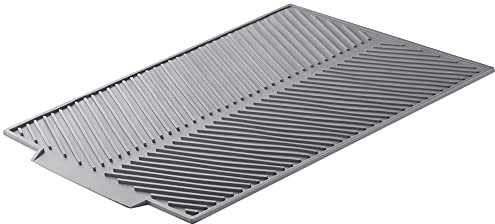 Navaris Abtropfmatte Abtropffläche Geschirrablage aus Silikon - 43x33,5x0,5cm Geschirr-Abtropfmatte - spülmaschinenfest rutschfest hitzebeständig