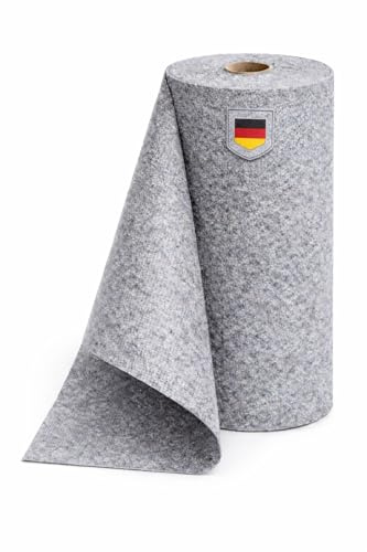 Black Forest Pond Shop TEICHVLIES 300g/m²_ 1m x 50m - gartenvlies Folienunterlage für Teiche, Gartenteiche & Pools - Premium Teichfolien-Vlies 1x50m Rolle