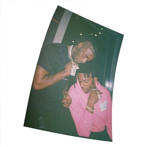 Playboi Carti & Lil Uzi Green Rap Hip Hop Singer Art Silk Poster 15x23 Inches Poster 38x58 cm (380 x 580 mm) Geschenk Deko