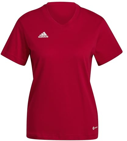 adidas Entrada 22 T-shirt T-Shirt, Team Power Red 2, XS Mujer