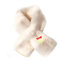 Unisex Kinder Schal, Mädchen Fleece-Steckschal, Warmer Schal für Kinder, Winter Plüsch Schal, Cartoon Kinderschal, Weicher Nackenwärmer mit Schlaufe zum Einstecken, Beige mit niedlichem Glöckchen