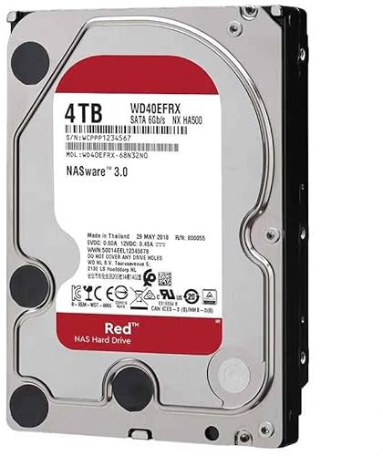 HDD per Red 4TB 3.5 SATA 6 Gb/s 64 MB 5400 giri/min per disco rigido interno per unità NAS per WD40EFRX WD40EFAX