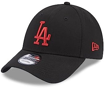 New Era Los Angeles Dodgers MLB League Essential Black 9Forty Adjustable Cap - One-Size
