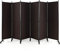 GIANTEX Paravent Raumteiler innen auf Rollen Trennwand Sichtschutz 6 teilig 334,5x172 cm Raumtrenner klappbar Spanische Wand freistehend mit Breiten Füßen Stellwand aus Stoff Privatschutz
