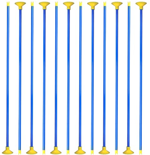 12PCS Replacement Suction Cup Arrows Toy,Replacement Arrows for Archery | Safe Training Arrows for Shooting Practice, PVC Plastic Arrows for Suction Cup Targets (Blue)