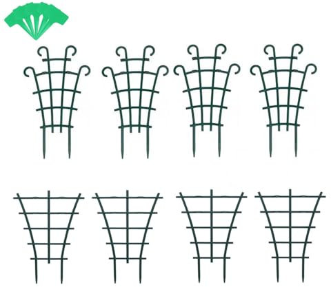 8 Stück Garten Pflanzenstütze,DIY Pflanzenstütze,Pflanzenklammern Rankhilfe,Stützrahmen für wachsende Pflanzen,Rankhilfe für Kletterpflanzen,Rankhilfe Erbsen,Kletterhilfe für Pflanzen klein