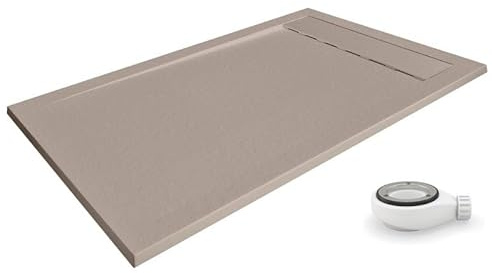 PLATO DE DUCHA AMBIENTE MOKA - 90x100cm - resina con cargas minerales