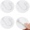 JIANGZHIB 8 Stück Schutz-Spritzschutz-Clips, Weiß Duschvorhang Clips, Selbstklebende Duschvorhang Halterung, Winddichte Vorhang Clips Spritzschutz Wand für Dusche Hängend, Camper Badezimmer, Home