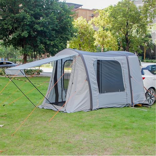 Inflatable SUV Tents for Camping, Waterproof Tailgate Tent with Shade Awning Portable Car Tent Hatchback Tent for SUV MPV Van
