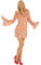 dressforfun Frauenkostüm Blumenlady | Langes schönes Kleid mit Blumenmuster inkl. Haarband - XXL