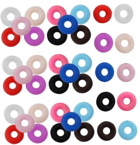Zerodeko 100pezzi Arresto in Gomma Per Creazione Gioielli Accessori Fai Da Te Per Braccialetti e Collane Fermagli Antiscivolo Pervori Artigianali e Materiali Per Gioielli