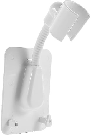 Gadpiparty Soporte Ajustable para Cabezal de Ducha de Mano Montaje Pared Instalación Color Blanco Accesorio Práctico para Baño