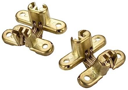 IMIKEYA 4pezzi Cerniere Nascoste Per Porte Cerniera Incassata Cerniere Nascoste Per Mobili in Legno Nascosta Per Impieghi Gravosi Ultrasottili