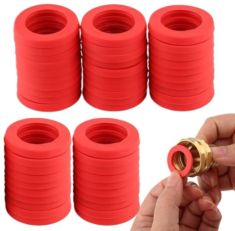 Guarnizioni Per Tubi 'Acqua, 50 Pezzi Guarnizioni In Silicone Per Tubo Giardino, Strumenti Riparazione Antigoccia Per Lavatrice Doccia Idropulitrice Lavello Irrigatore, Per Idraulici