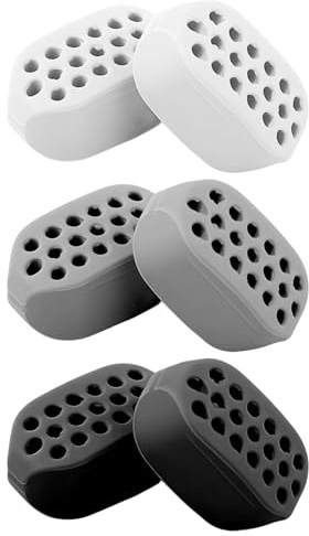 Stalora 6 pcs Machoire Musculation, Entraîneur de Mâchoire pour Hommes et Femmes, Exerciseur de Mâchoire, Jawline Trainer, Outil de Beauté du Visage, Gomme Élastique pour Muscler Mâchoire