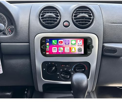 Android 14 bilradio för Jeep Liberty 2001–2007, 6,86 tums pekskärm 2 Din bilradio DAB Bluetooth med trådlös Carplay Android-skärm backkamera WiFi GPS GPS Mirror Link FM/RDS SWC 2 32 G