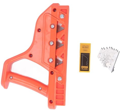 MasYosh Rabot pour Plaques de Plâtre, Coupe-bordure de Gypse avec 10 Lames pour Plaques de Plâtre, Panneaux de Liège, Plastique, Angle de Coupe de 45 Degrés, Surface de Coupe Propre