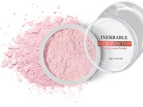 Pink Glow Setting Powder, mjukt matt löst pulver, silkeslent och blandat rosa löst pulver, tone-up fixeringspulder för minimerar porer och fina linjer, skapar en mjuk fokuseffekt för alla hudtyper
