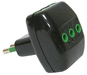 FANTON Adattatore Triplo 10A 82201 – 3 Prese Italiane 2P+T, Spina Italiana, Vertical System, Colore Nero – Made in Italy