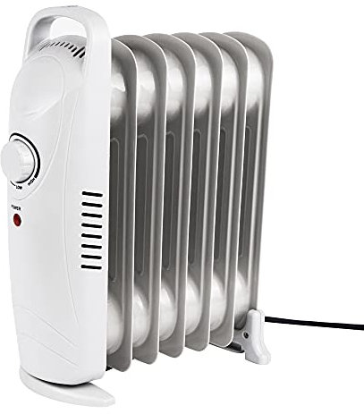 Leisurewize | Low Wattage 700W Oil Filled Radiator | Energy-Efficient | Household Heater | ON/OFF Switch | Adjustable Heat Settings | Household Motorhome Caravan Heater | LWACC377
