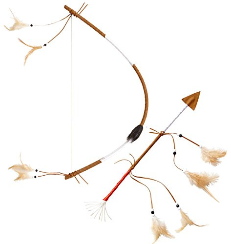 Arco y Flechas de Juguete - 60 cm | Conjunto de Arco y Flecha | Juego de Arco Indio | Accesorio Traje Flechador