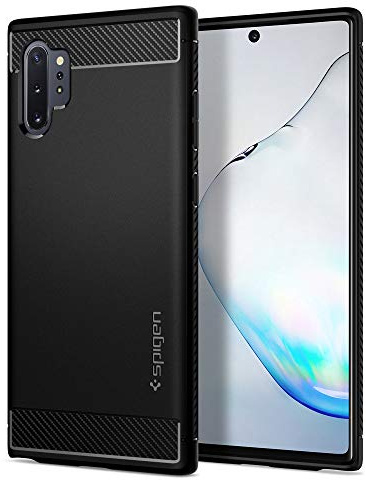 Spigen Rugged Armor Coque Compatible avec Samsung Galaxy Note 10 Plus - Noir