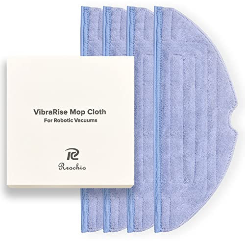 Rrochio Original VibraRise Wischtücher Zubehör für Roborock S7/S7+/S7 Maxv/S7 Maxv Ultra/S7 Pro Ultra/S7 Max Ultra/S8/S8+ Saugroboter, 4er Pack,Ersatz Wischtücher Mop Kann mit Reinigungsmittel