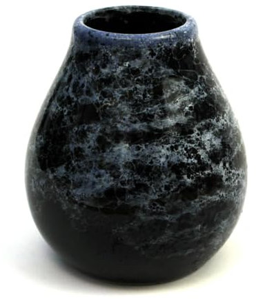 Taza de té de cerámica Marmol Blue 350 ml ● Taza de calabaza Kermika ● Taza de té de cerámica mate ● El color del mármol clásico ● Reutilizable ● Apto para lavavajillas