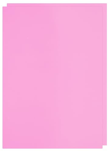 PATIKIL Rubber Stamp Sheets, 2Pcs 11.7x8.3 Soft Rubber Stamp Carving Block A4 Size Stamp Sheet for Laser Engraving Machine Rubber Stamps Ink Stamp Pads, Light Pink