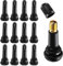 BOHUIZ 12 Stück TR413 Gummi Ventile Reifen, Gummiventil Reifenventil Snap-In Gummiventile Ventile Universal Reifenventil für Auto Motorräder Fahrräder