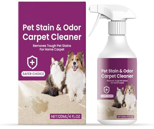 YNPQTDS Quitamanchas para Mascotas | Eliminador De Olor De 120ml | Spray Limpiador Para Manchas Difíciles,Para Mascotas Contra Y Heces En Alfombra Muebles Colchón Sofá Ropa