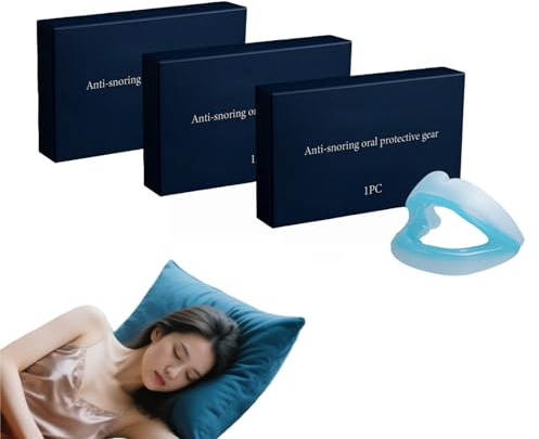 férula antirronquidos zilenzze，Dispositivo anti-ronquidos reutilizable, protector bucal para dormir, ayuda para hombres y mujeres，Compacto y portátil, fabricado con materiales seguros
