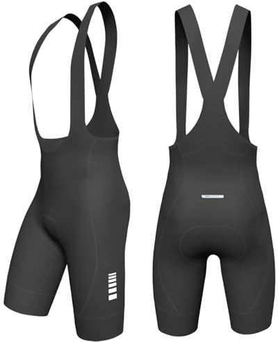 Lo.gas Pantaloncini da Ciclismo su Strada da Uomo con fondello Imbottito e 3 Tasche,Traspiranti,ad Asciugatura Rapida,Elasticizzati,dalla vestibilità Aderente, Ideali per Bici da Strada e Gravel