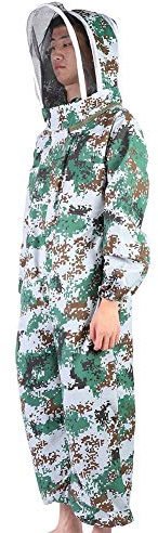OEBUAFI Giacca Protettiva per Apicoltura Cappello Velo Leggero e Traspirante per Grembiule da Apicoltore Forniture L/XL/XXL per gli Appassionati di Apicoltura (XL)