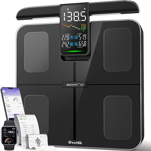 Ovutek Smart Scale for Body Weight: 8-Electrode 57 Metrics BMI Body Fat