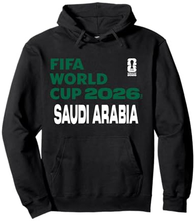 FIFA World CUP26 Arabia Saudita - Bloque de Cartas Sudadera con Capucha