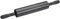 KitchenCraft Revolving Metal Non-Stick Rolling Pin, 46 cm (17) - Black
