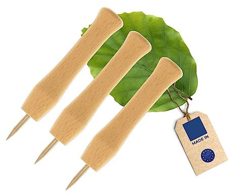 HOFMEISTER®, perforatore e perforatore, 100% Made in EU, manico in legno di faggio, 11 cm | Perforatore per lattine., 11 x 2 x 2 cm