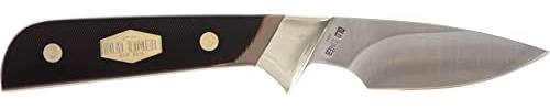 Old Timer 156OT Lil’ Finger 6.6in Full Tang Fixed Blade Knife with 2.5in High Carbon SS Drop Point Blade, Sawcut Handle, and Leather Belt Sheath for Hunting, Skinning, Field Dressing, and Outdoors