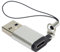 PremiumCord Adaptateur USB-C Femelle vers USB A Mâle F/M, Super-Speed 5 Gbit/s, Type-A Mâle, Type-C Femelle, Oeillet pour Clé, Couleur Noir