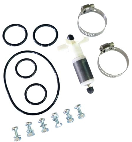 Lay Z Spa, Salu Spa, Coleman, Kit de reparación de bomba de agua; 5 sellos de bomba más impulsor, eje, arandelas de empuje y tapones. Tornillos de carcasa de bomba y 2 clips de manguera. Pieza de